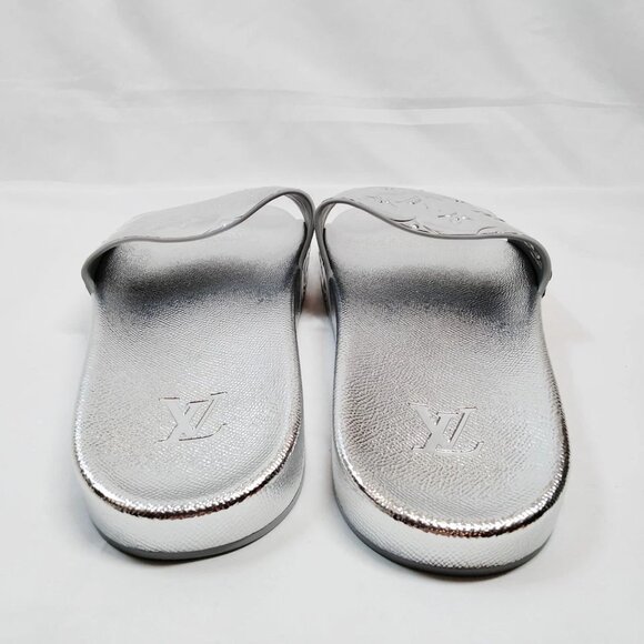 Louis Vuitton Sandals Men Silver PVC 499-071525 - Picture 4 of 9
